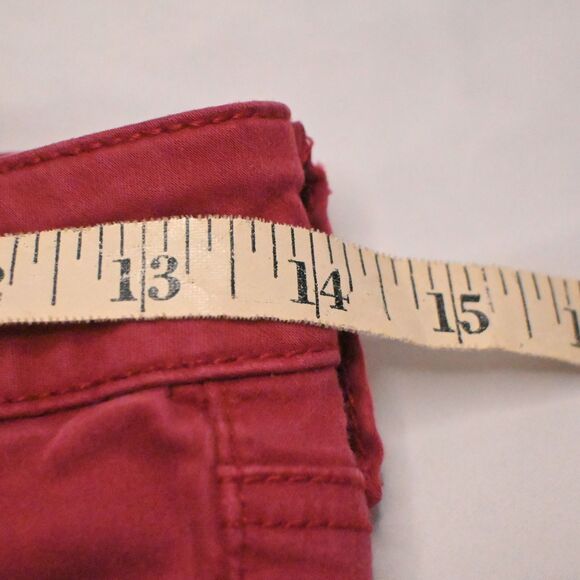American Eagle Outfitters Womens 4 28x28 Red Super Stretch Jeggings Jeans - Picture 5 of 7